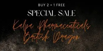 Buy 2 get 1 FREE - Kalpa Pharma and British Dragon Buy 2 get 1 FREE - Kalpa Pharma and British Dragon